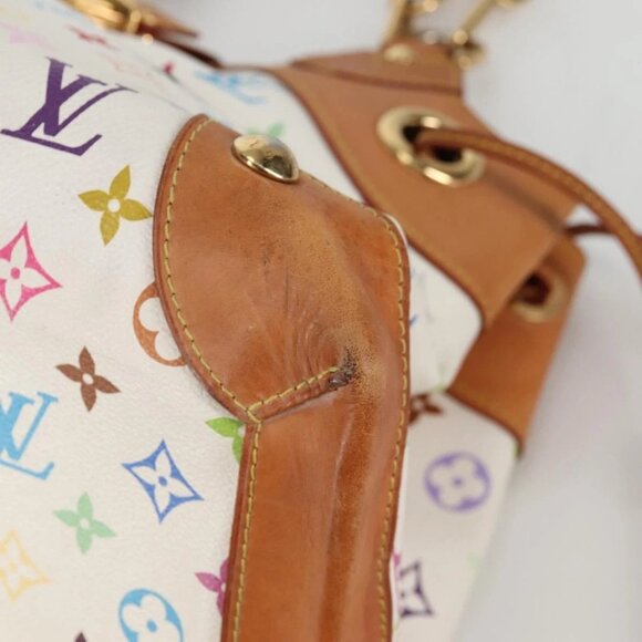 LOUIS VUITTON Monogram Multicolor Ursula Tote Bag White M40123 LV Auth 142693V - Picture 5 of 16